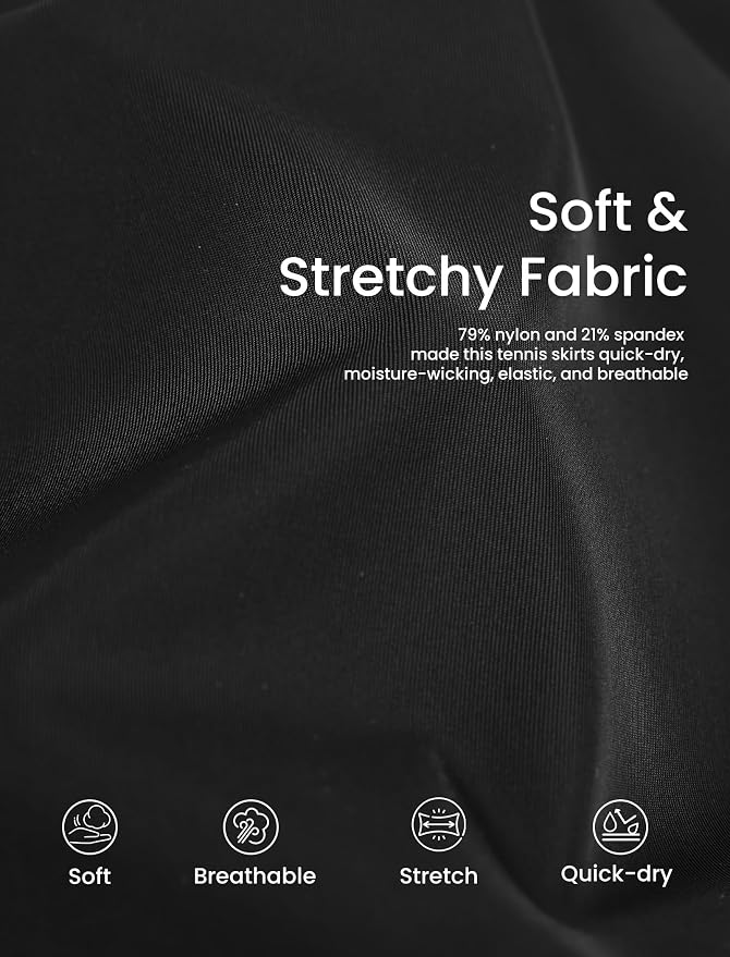 Womens Tennis Skirt Crossover High Waisted Skort with Pockets Shorts | Athletic Skirts for Golf Running Workout Pickleball, Aesthetic Activewear, Sporty Athleisure Style