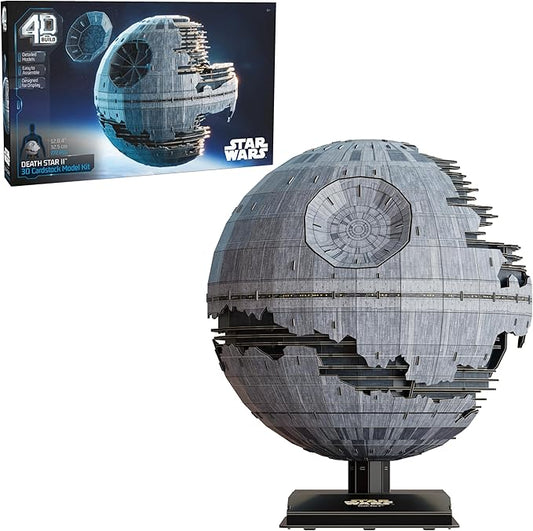 4D Build Star Wars Deluxe Death Star II Cardstock 3D Model Kit, Star Wars Gifts, Toys for Fans & Collectors, Adults & Teens 12+