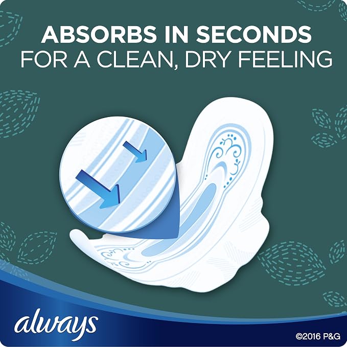 Always Pads Ultra Thin Size 4-28 Count Overnight (3 Pack)