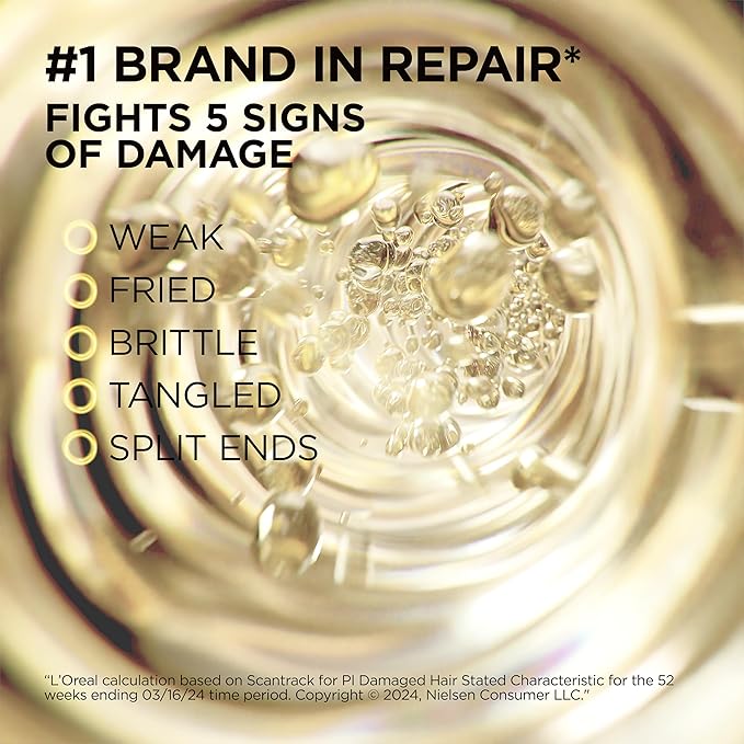 L'Oreal Paris Elvive Total Repair 5 Protein Recharge Leave In Conditioner Treatment and Heat Protectant, 5.1 Ounce
