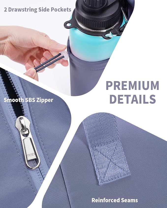 sportsnew Yoga Mat Bag Tote Yoga Gym Bags For Women Men with Waterproof Wet Pocket & Hook-and-loop, Quick Access Storage Yoga Mat Bag Carrier