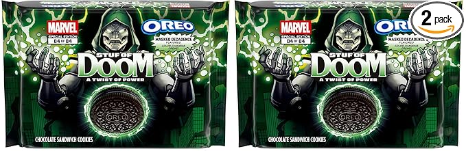 MARVEL OREO Stuf of Doom Chocolate Sandwich Cookies, Special Edition, 10.68 oz (Pack of 2)