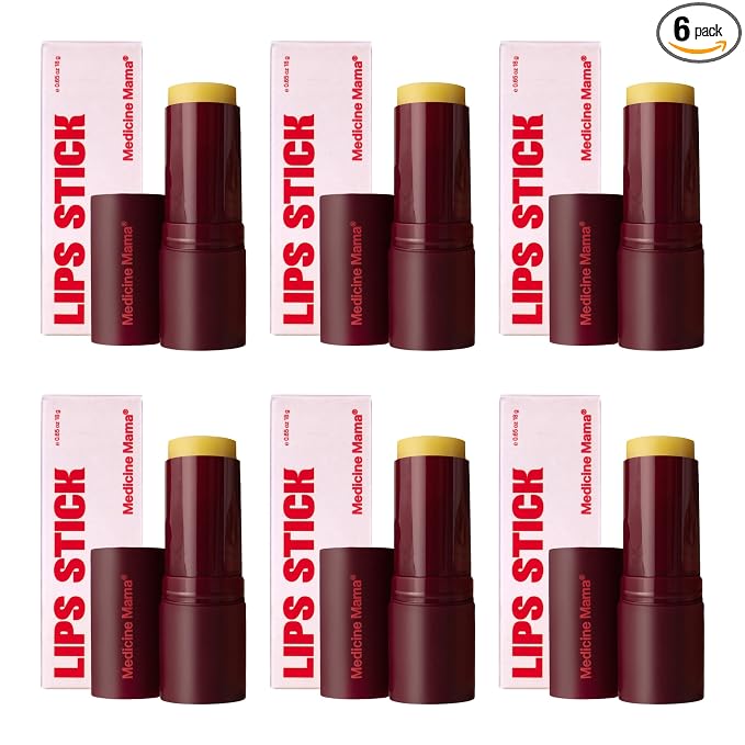 VMAGIC by Medicine Mama Lips Stick – Travel Size Organic Vulva Balm – Relieves Feminine Dryness, Itching, Burning, Redness, Irritation – Hormone Free – 6 Pack, 15 ml Each