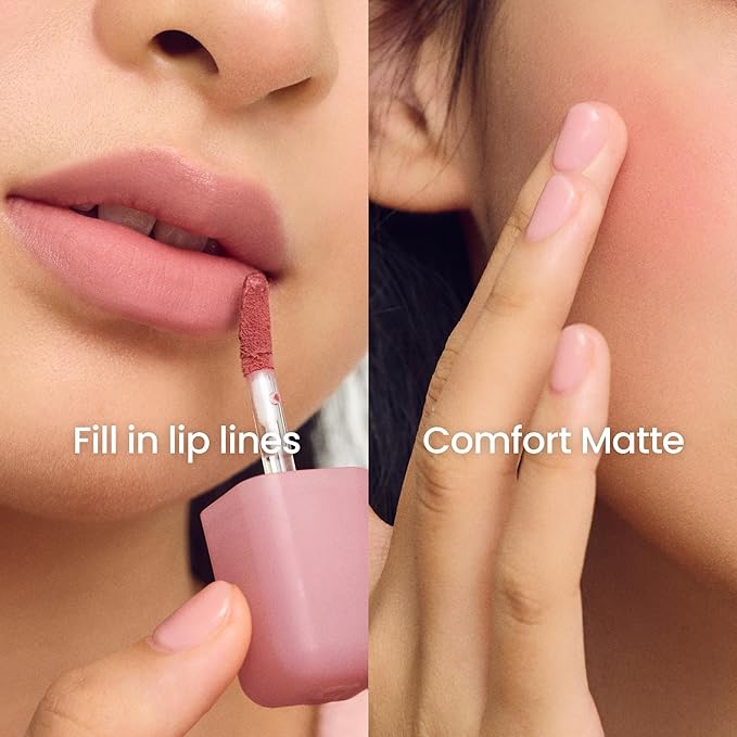 COLORGRAM NUDE BLUR TINT 05 VINTAGE RED | K-Beauty Makeup, Soft-Focus Matte Lip Stain, 2-in-1 Lip & Cheek | Lightweight Blurring Tint for a Smooth & Airbrushed Finish, Non-Sticky Formula