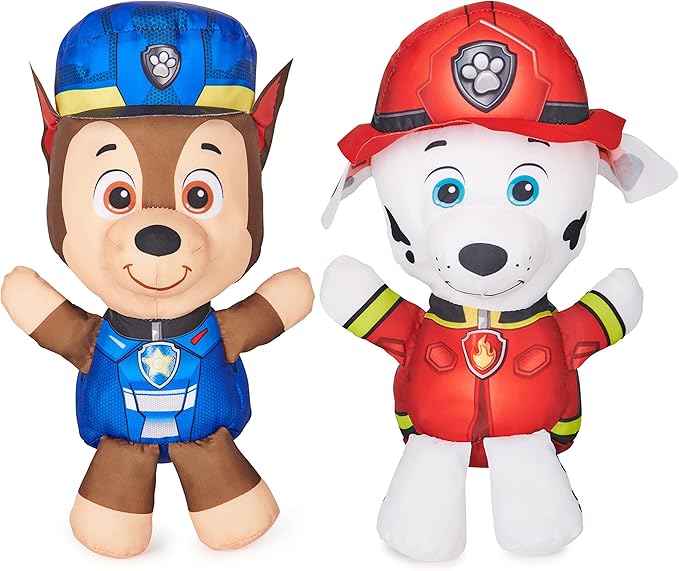 SwimWays Nickelodeon Paw Patrol Chase and Marshall Swim Huggable 2-Pack, Floating Paw Patrol Toys for Kids Ages 1+