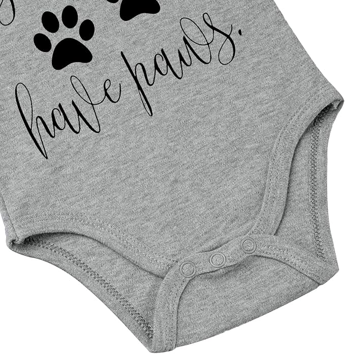 listery My Siblings Have Funny Paws Bodysuit Have Paws Baby Bodysuit Baby Paws Romper Dog Baby Bodysuit