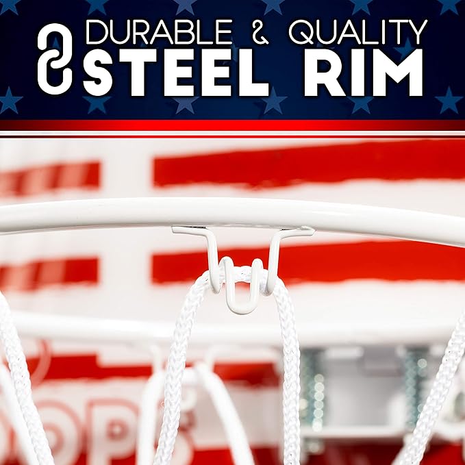 Franklin Sports Mini Basketball Hoops-Indoor Over The Door Mini Hoop+Basketball Sets-Perfect Accessory for Bedroom+Office