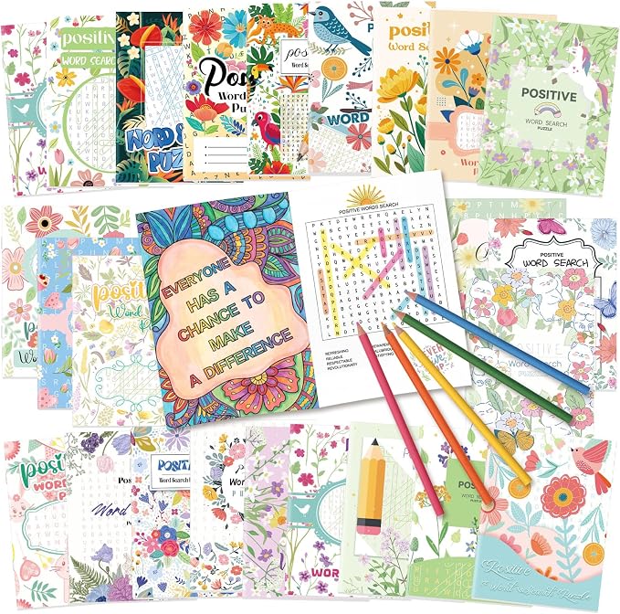 Liliful 24 Pcs Motivational Sayings Coloring Book Bulk for Adult DIY Art Stress Relief Drawing Book with Inspiring Patterns for Adults, Party Favors, Goodie Bag Filler and Holiday Gifts