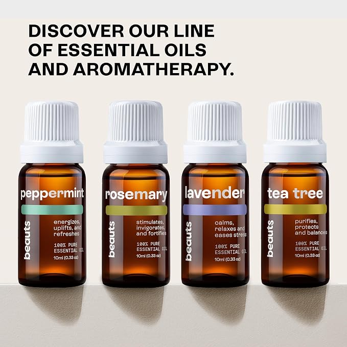 Beauts Sweet Orange Essential Oil – 100% Pure & Natural – Essential Oil for Diffuser, Skin, Hair & Aromatherapy – Fresh Citrus Scent – Vegan – 10 mL (0.33 fl oz)