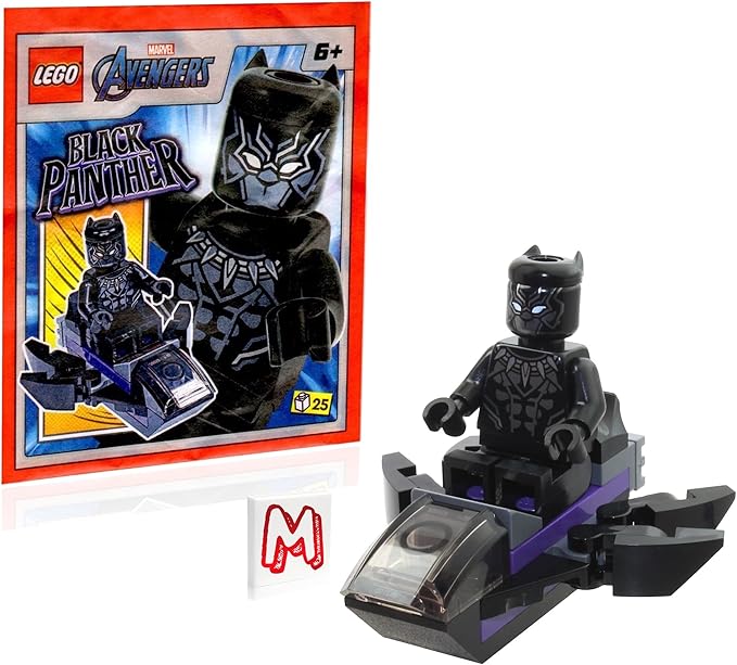 LEGO Marvel Avengers Super Heroes Minifigure - Black Panther with Jet (Limited Edition)