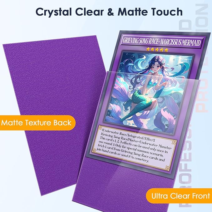 1000Pcs Trading Card Sleeves, 10 Colors Top Loading Sleeves for Standard Cards 2.5" X 3.5", Card Protector for Baseball Card,Sports Cards,Game Card,Business Cards