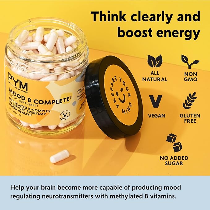 PYM Oxytocin Bundle – Citrus & Berry Chews, Magnesium Powder & Vitamin B Complex Supplement – Natural Stress & Mood Support