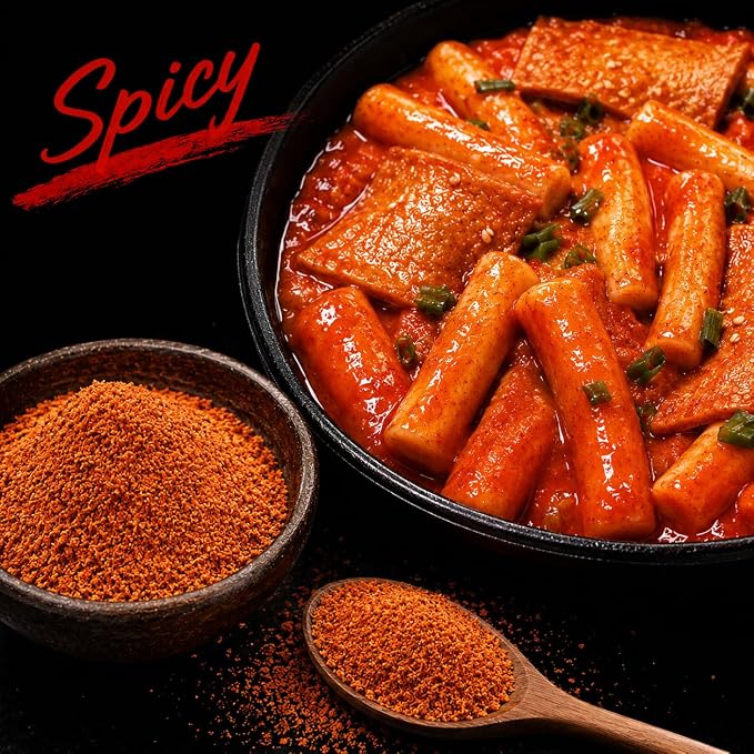 KorGourmetta | Korean Tteokbokki Powder Sauce Mix – Ideal for Spicy Rice Cake Dishes – Easy-to-Prepare, Bold Flavors for Street Food Experience – 300g Pack (10.6 oz, Mild) | 떡볶이 소스