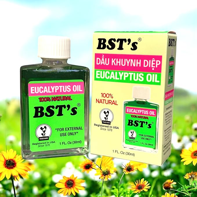 2 Packs - Eucalyptus Essential Oil - Dau Khuynh Diep - 30mL per Bottle with 2 Bottles per Order - Product of USA
