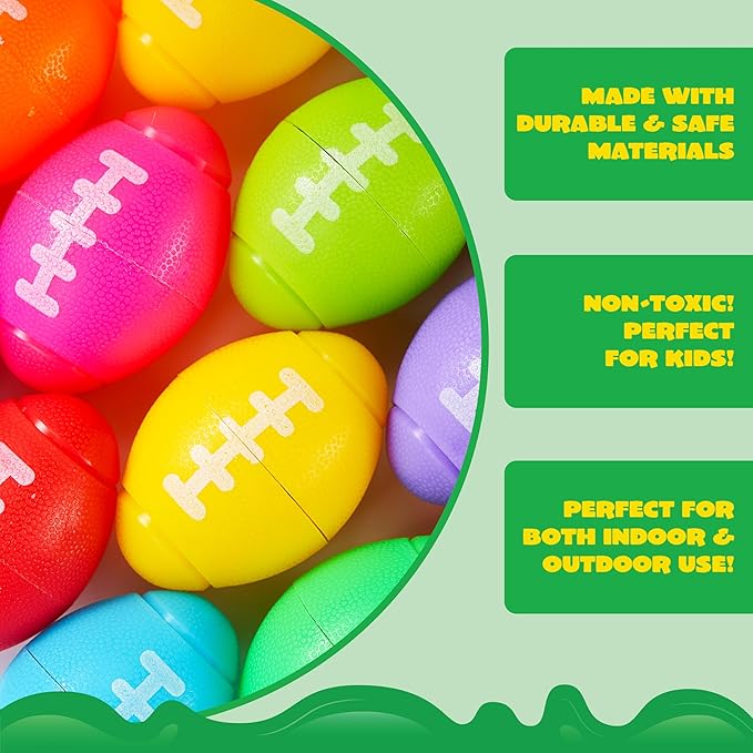 JOYIN 36 Pack Football Fidget Spinners for Kids, Football Party Favors, Fidget Toys Bulk, Stress Balls, Goodie Bag Stuffers for Birthday Party, Treasure Box for Classroom