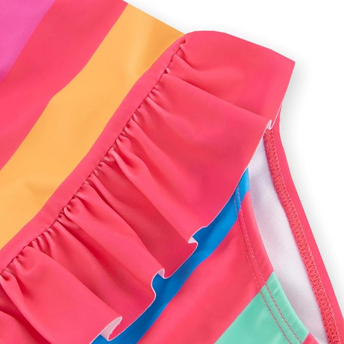 Paw Patrol Bathing Suit | Skye Swimsuit for Girls | Striped One Piece Swimsuit