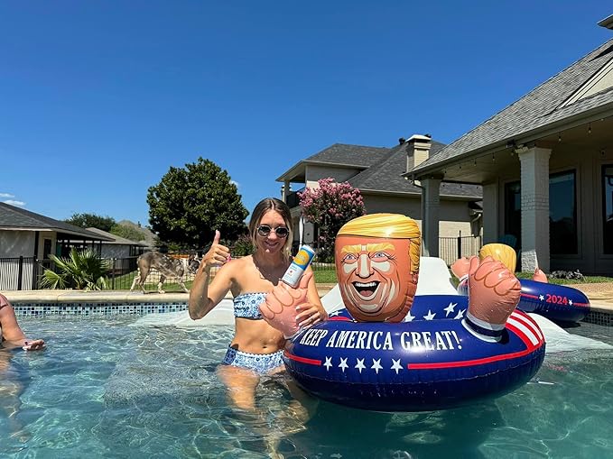 Inflatable Pool Float American Pool Float for Summer Pool Party