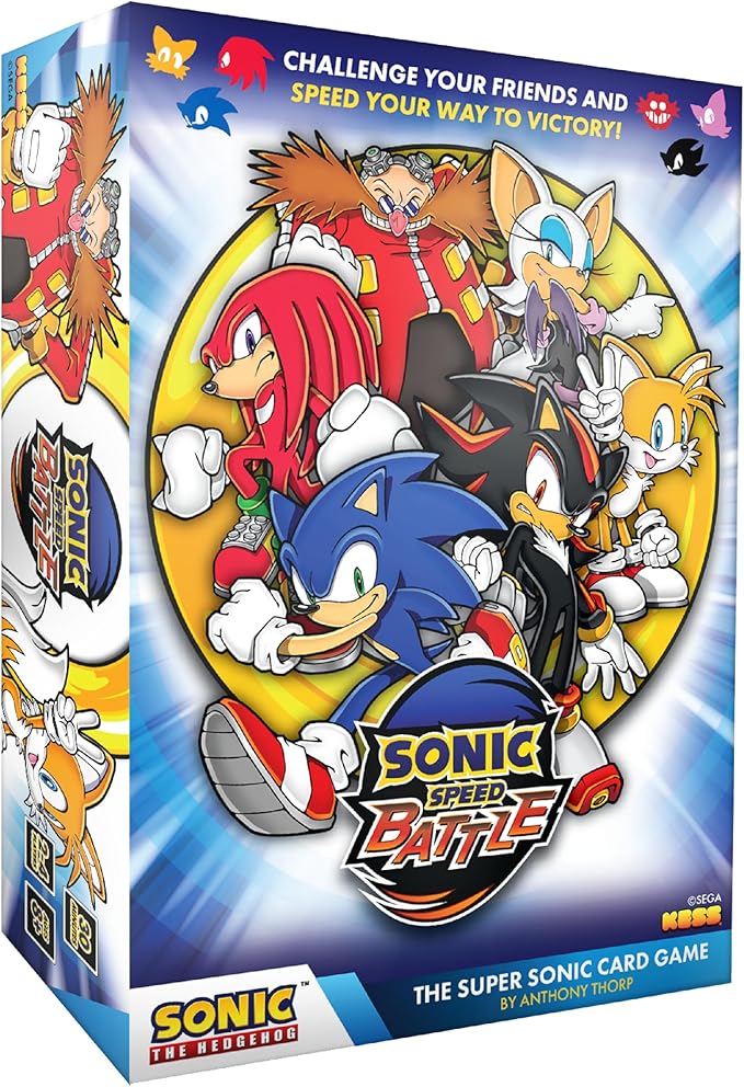 KESS Sonic Speed Battle Card Game; Three Separate Card Games, Each Being 2-4 Players That use The Same Deck in Completely Different Ways