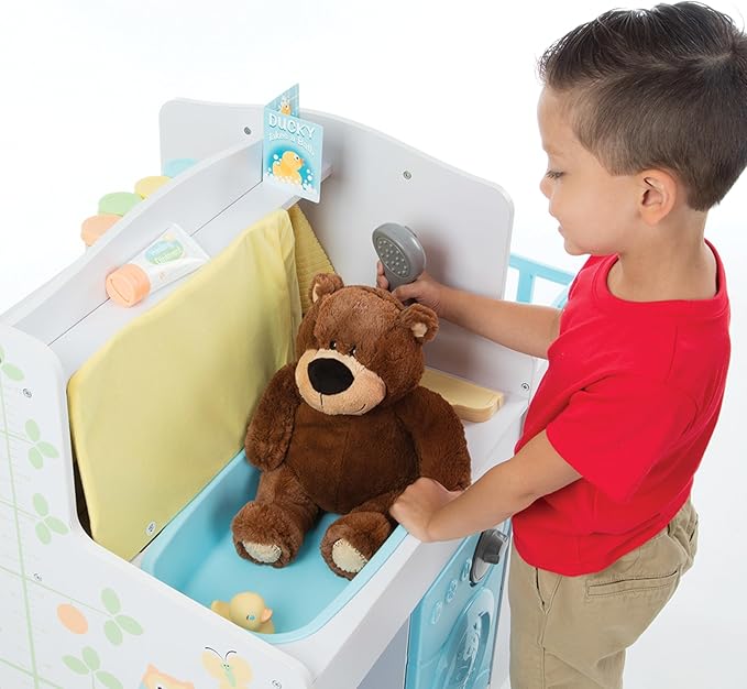 Melissa & Doug Mine to Love Baby Care Activity Center for Dolls - Kitchen, Nursery, Bathing-Changing