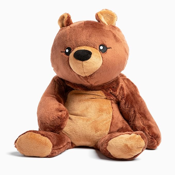 Darby The Bear 20 Inch 4.5 lb Heavy Cute Sensory Weighted Comfort Plush | Large Unscented Washable Self Care Calming Stuffed Animal for Kids, Teens and Adults