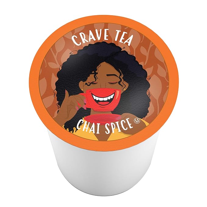 Crave Beverages Tea Pods, Chai Spice for Keurig K Cup Brewers, 100 Count