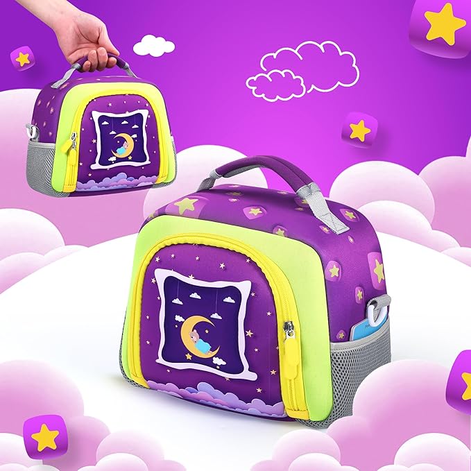 Carrying Bag Compatible with Toniebox Starter Set and Tonies Figurines, Kids Toys Storage Case with Handle and Shoulder Strap for Tonies Box, Detachable Bag for Toniebox Accessories
