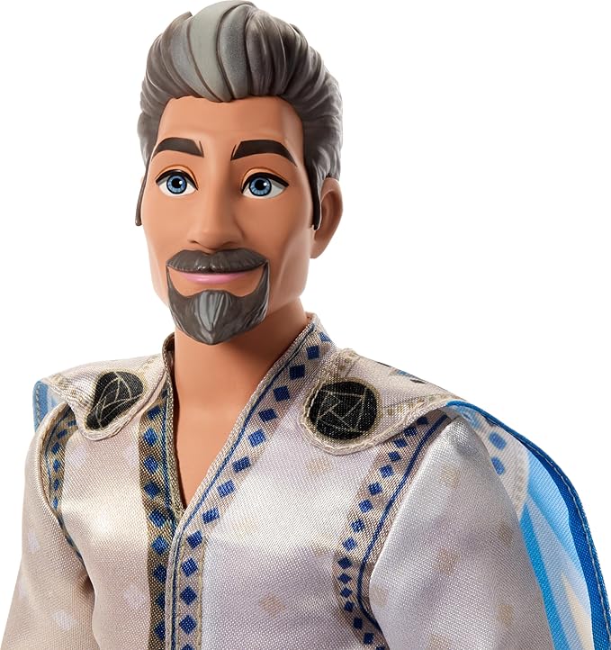 Mattel Disney’s Wish 2-Doll Set, King Magnifico & Queen Amaya Posable Fashion Dolls with Removable Outfits & Accessories, HRC18