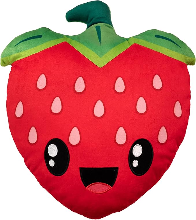 Scentco Smillows - Patented Gourmet Scented Stuffed Plush Pillows (Strawberry) - Accent, Throw, Decorative Pillows - Kids Room Decor, Gift for Kids