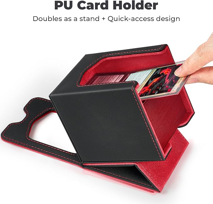 Fabmaker 8 Pack Deck Box Compatible with MTG Commander, (patent Pending) Magnetic Trading Card Storage Box with Comman-der, Fits 100 Double-Sleeved Cards, Card Box Compatible with Magic the Gathering