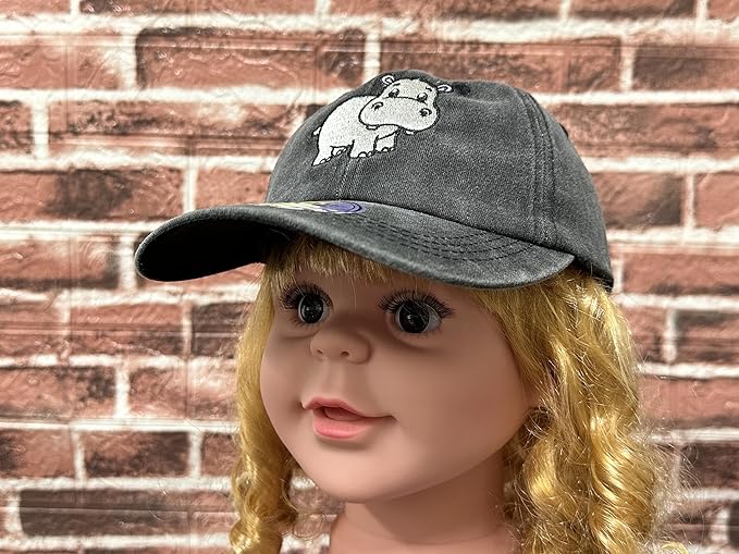 Embroidered Animal Baseball Hats for Boy and Girl