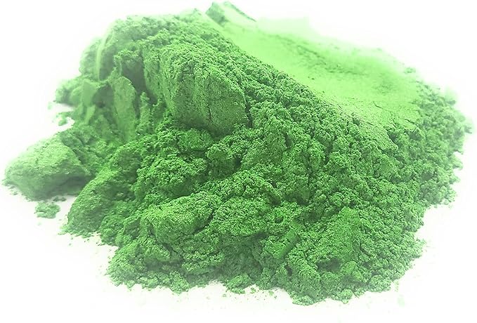 Pearl Mica Powder Pigment Dye - 500 grams (1.1 lbs) - Best Bulk Price for Fine Arts, Crafting, Painting, Bath bomb Soap Candle Slime Jewelry Making, Epoxy Resin, Woodworking (Green AG16)