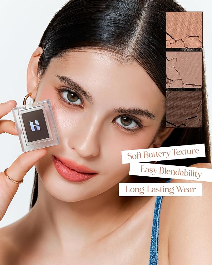 HOLIKA HOLIKA My Fave Piece Eye Shadow 16 Grey Cat - Korean Eye Makeup with Buttery Texture, Matte to Shimmer Formula, Smooth Blendable Pigmented Colors, Luxurious Finish for All-Day Wear