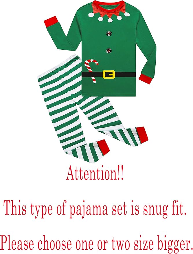 KikizYe Little Big Boys Girls Pajamas Set Kids PJs 100% Cotton Sleepwear
