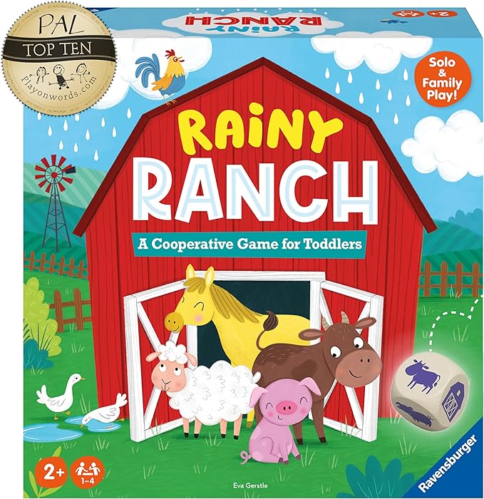 Ravensburger Rainy Ranch - Engaging Cooperative Game for Toddlers - Skill Development - Flexibility for Growing Minds - Stimulates Imagination - MESH Accredited