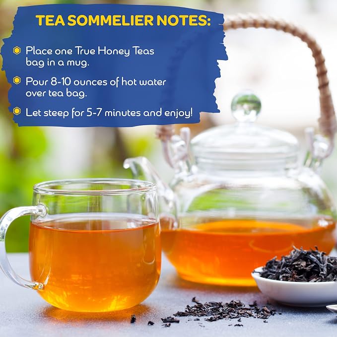 Honey Infused Earl Grey Single Serve Tea (12)