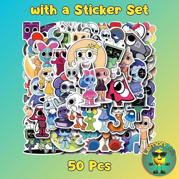 9" Cosmo Plush Stuffed Figure Pillow for Video Game Fans Room Decor with a Sticker Set