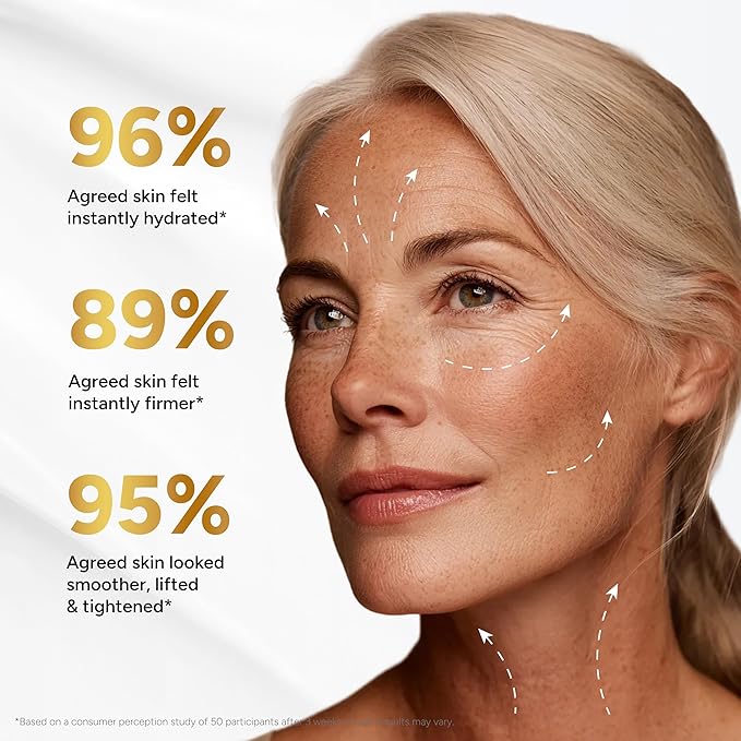 Retinol Cream for Face with Collagen Peptides - Anti Aging Wrinkle Cream for Women and Men - Day-Night Facial Moisturizer with Hyaluronic Acid - Tightening and Skin Firming - Neck & Décolleté