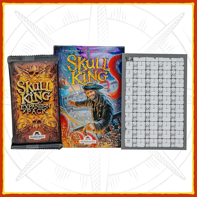 Grandpa Beck's Games Skull King - The Ultimate Pirate Trick Taking Game | from The Creators of Cover Your Assets & Cover Your Kingdom | 2-8 Players 8+ (Expansion)