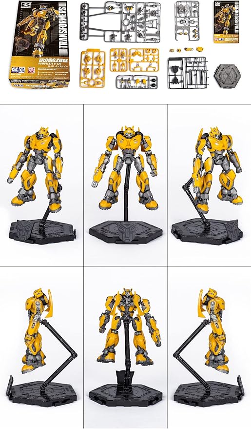 Transformers Bumblebee Figure Model Kit – B-127 Cybertron Easy to Assemble 3D Articulated Action Pre Painted Collectible Series Toys Hobby 08117