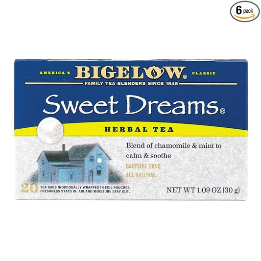 Bigelow Tea Sweet Dreams Herb Tea - Case of 6 - 20 BAG