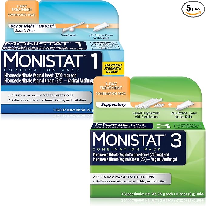 Monistat 2 Pack (3-Day Suppository and 1 Day Ovule Combination Pack)