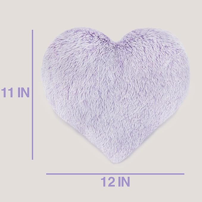 1i4 Group Cozy Microwavable Plush Toys - Heated Stuffed Heart Shape - Heatable Coolable Bedtime Comfort Plushie - Lavender Scent