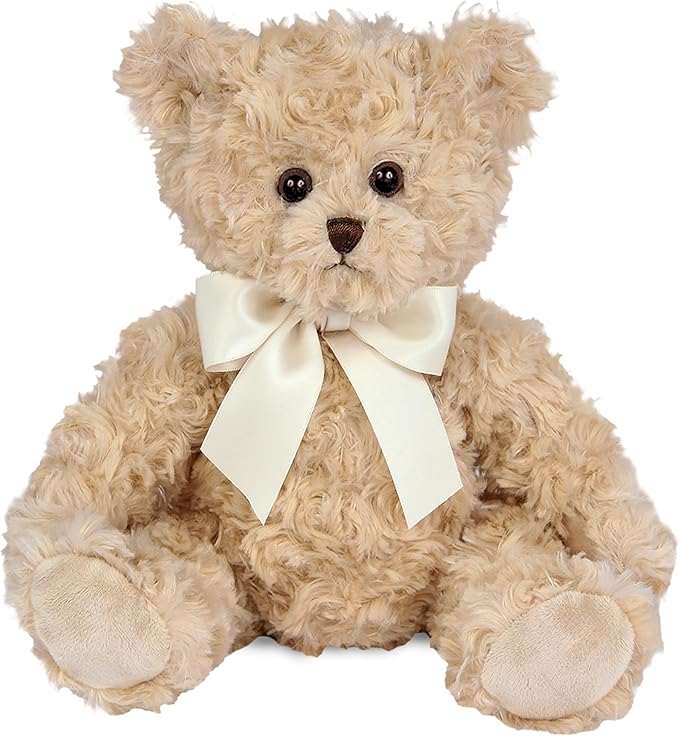 Bearington Collection Lil' Tate Vintage Teddy Bear Stuffed Animal 12 in Plush Toy for Baby - Stuffed Teddy Bear