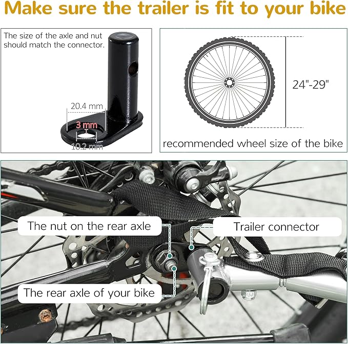 Aosom Elite 360 Swivel Bike Trailer for Kids Double Child Two-Wheel Bicycle Cargo Trailer with 2 Security Harnesses