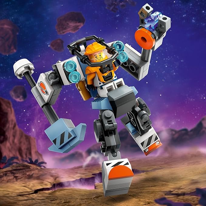 LEGO City Space Construction Mech Suit Building Set, Fun Space Toy for Kids Ages 6 and Up, Space Gift Idea for Boys and Girls Who Love Imaginative Play, Includes Pilot Minifigure and Robot Toy, 60428