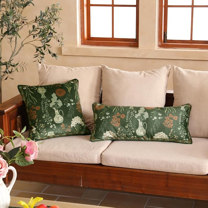 Designer Vintage Velvet Throw Pillow Cover,20"x12"-Nocturne | Pillow Cover,Concealed Zipper Design,Dragonfly Pattern,Sofas,Bedroom,Living Room,Lounge Chairs,All Season Home Decor