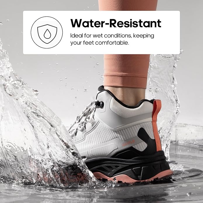 NORTIV 8 Women's Waterproof Lightweight Hiking Boots Ankle Trekking for Outdoor