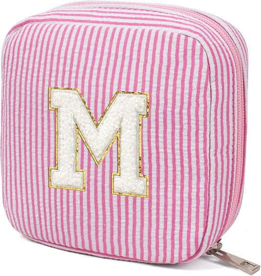 KOTORA Valentine's Day Gifts for Teen Girls Women Girlfriend Pink Preppy Makeup Bag Best Friend Birthday Gifts Graduation Wedding Gifts Bridesmaid Gifts Daughter Teacher Wife Gifts (Pink, M)