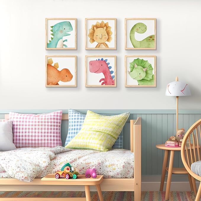 upsimples 12x12 Picture Frame, Display Pictures 8x8 with Mat or 12 x 12 Without, Wall Hanging Square Frames, Natural Style, 1 Pack
