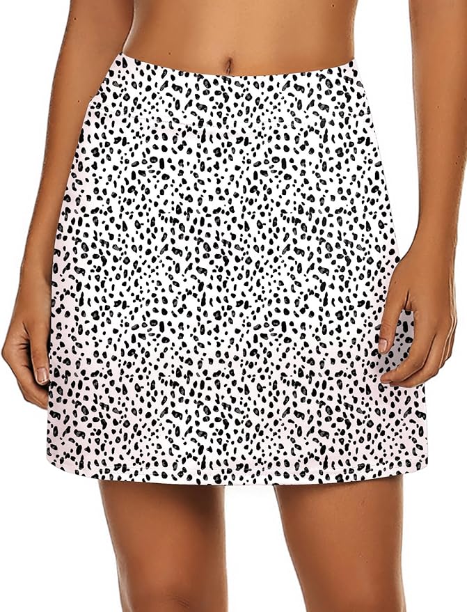 Ekouaer Women's Active Performance Skort Lightweight Skirt for Golf Tennis | Built-in Shorts, A Line, High Waisted, Tummy Control, Pickleball, Running, Workout, Sports, Skorts for Woman